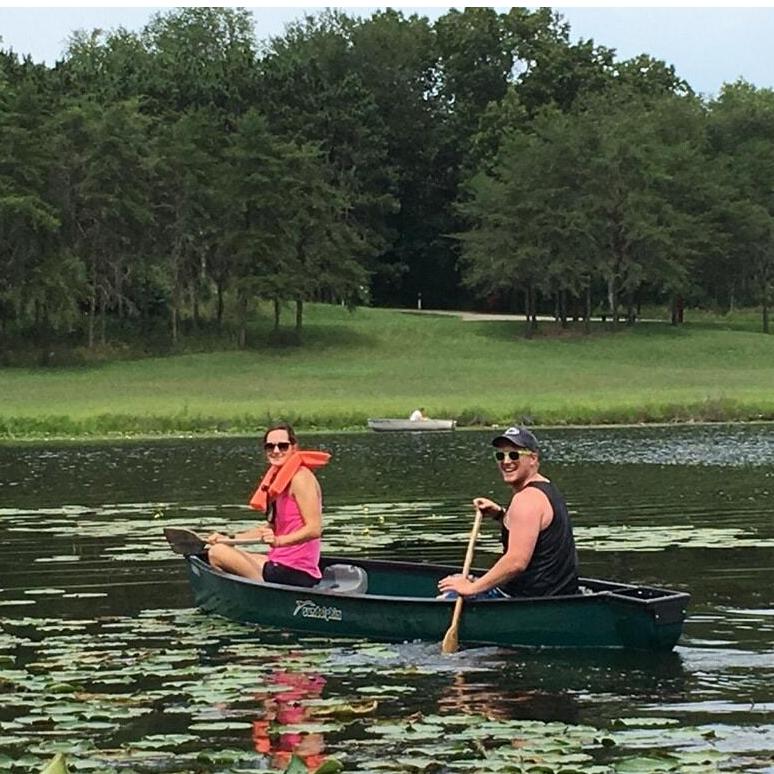 Canoeing at Camp Dainava, MI