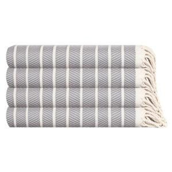 Cloud Soft Turkish Hand / Kitchen Towel Bundle in Gray