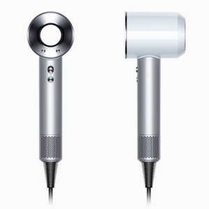 The Dyson Supersonic™ hair dryer in white/silver.