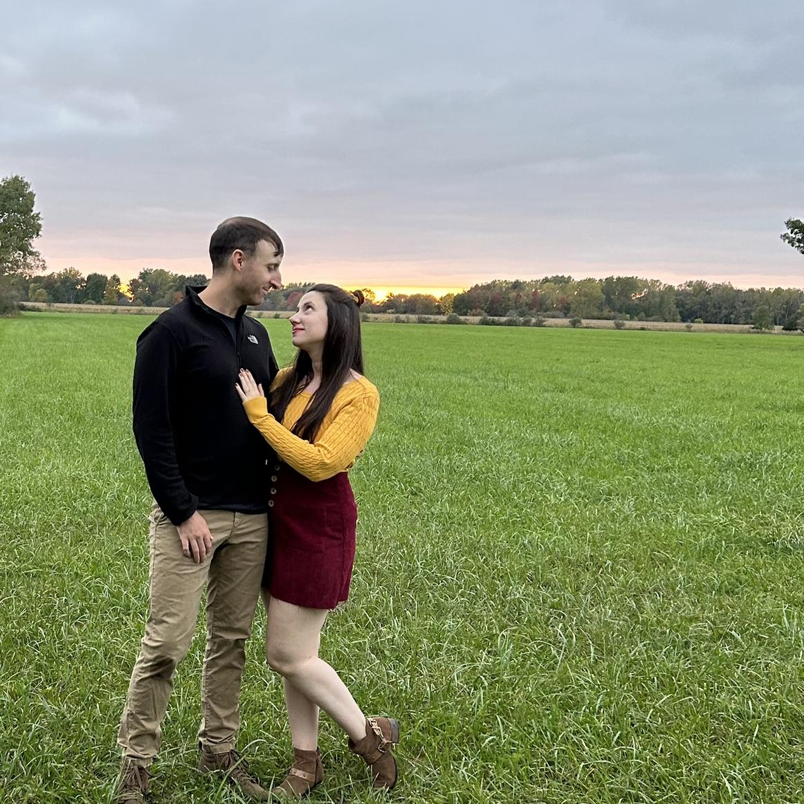Engagement photo shoot, Fracassa Farms (Carsonville, MI)