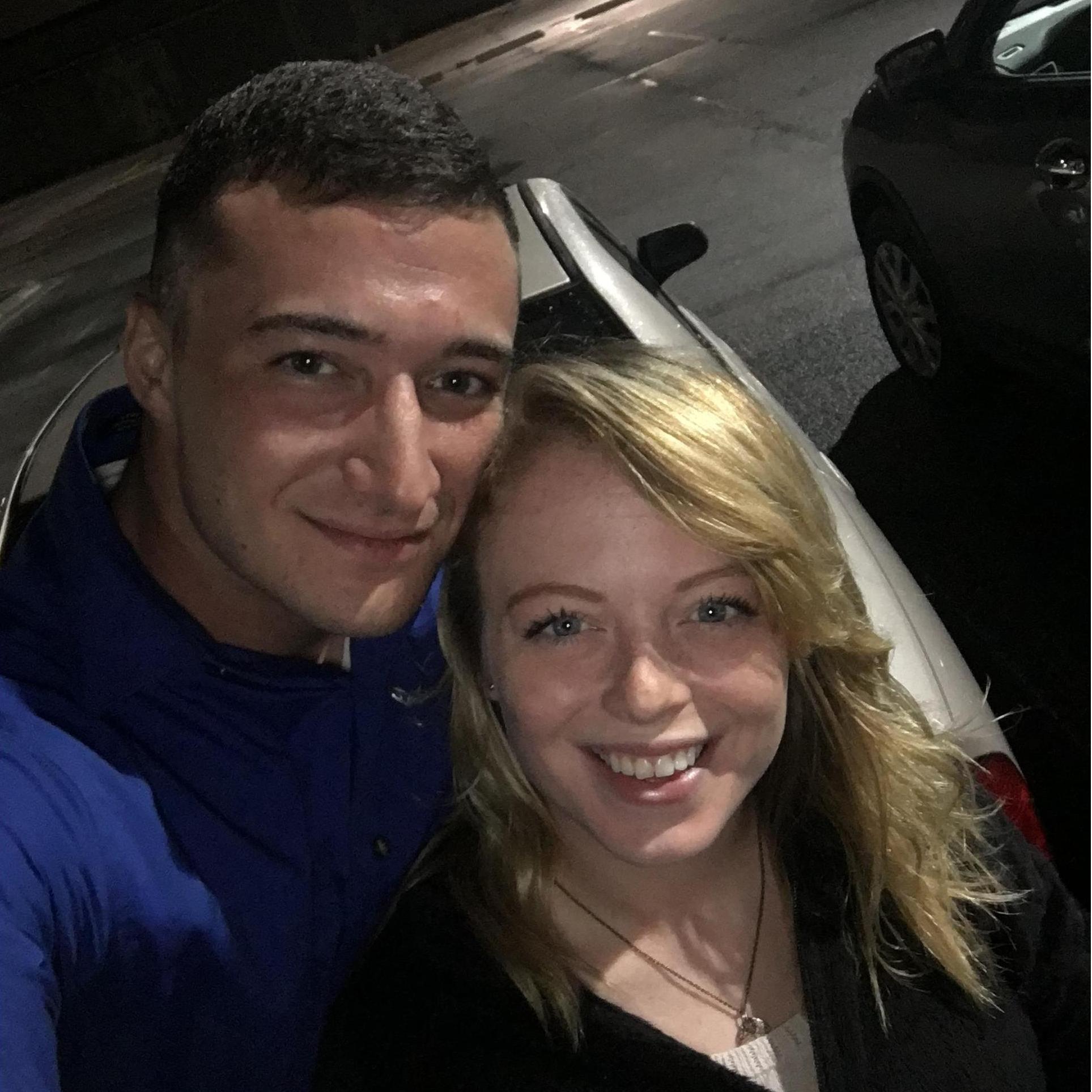 Our first photo together