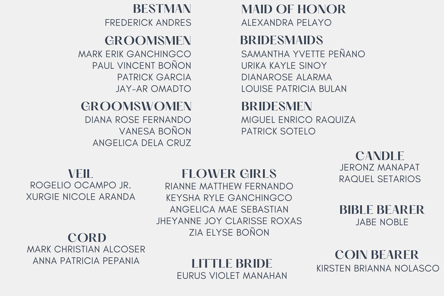 The Wedding Website of Justeene Dale Pelayo and Norman Andres