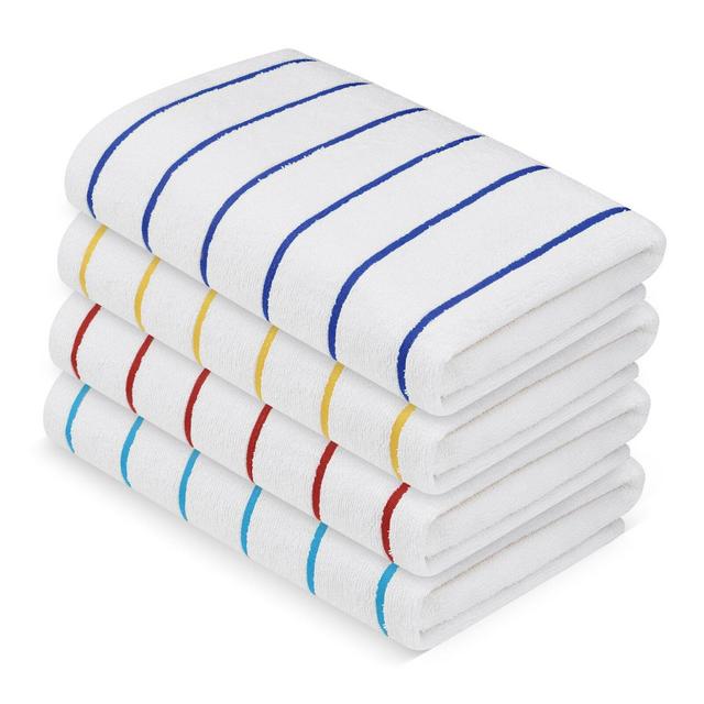 Cornelia 4 Piece Cotton Beach Towel Set (Set of 4)