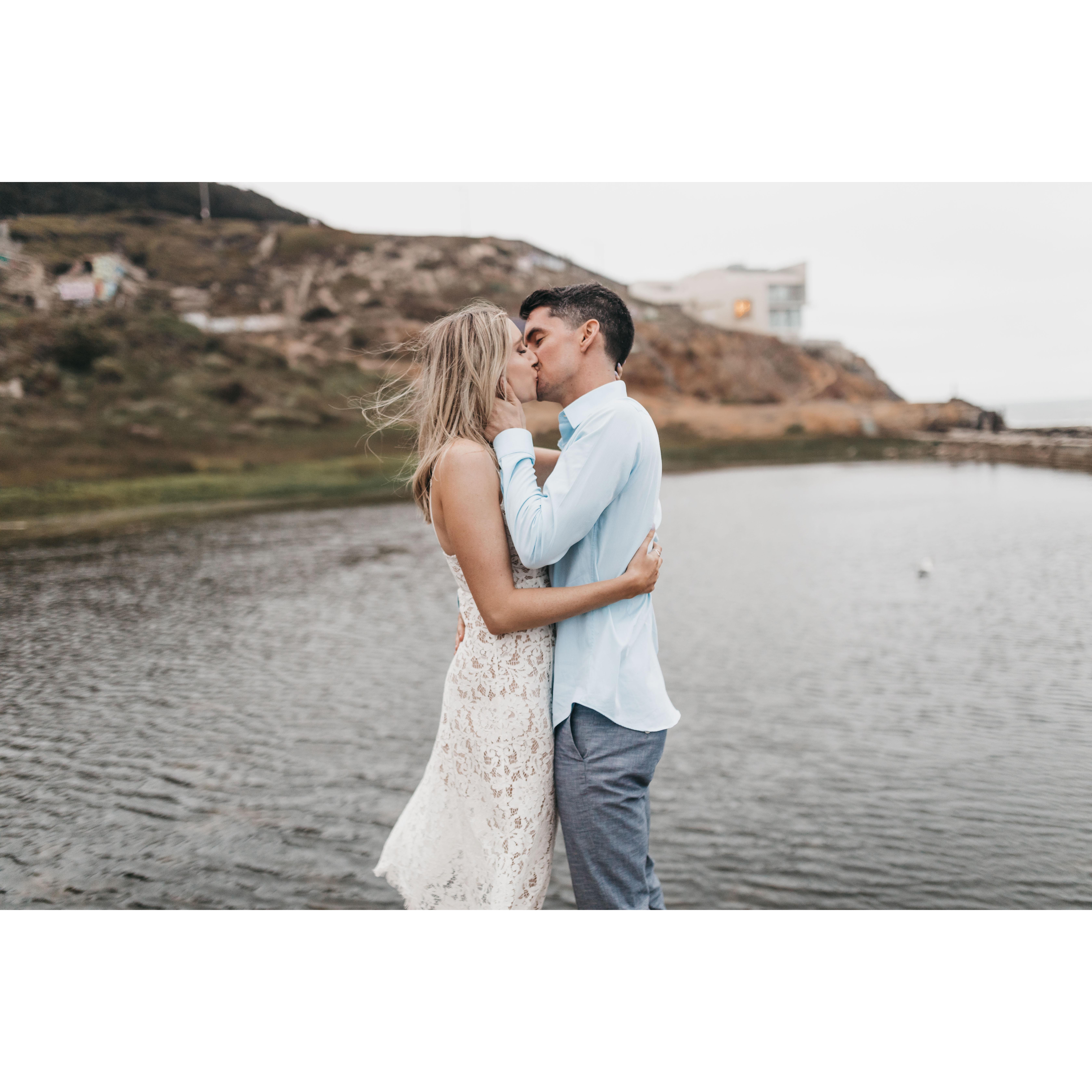 Engagement photo session with our wedding photographer, Ed