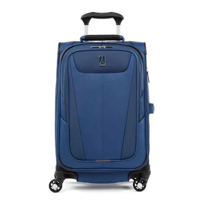 Travelpro Maxlite 5 Softside Expandable Luggage with 4 Spinner Wheels, Lightweight Suitcase, Men and Women, Sapphire Blue, Carry-On 21-Inch