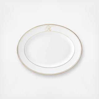 Federal Gold Script Platter