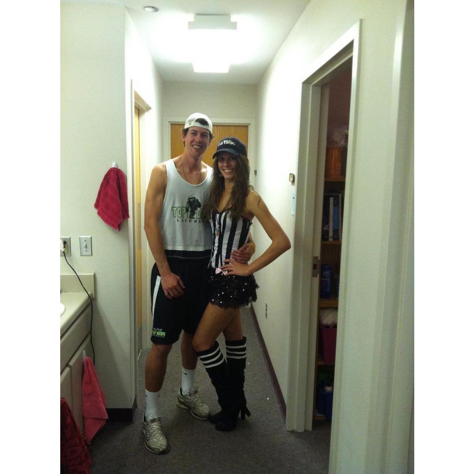 Sophomore year Halloween 2012! Lacrosse player and Referee!