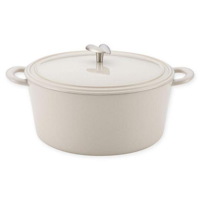 Ayesha Curry 6 qt. Cast Iron Dutch Oven in French Vanilla