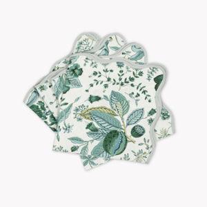 Matouk Pomegranate Napkin Emerald Set of Four