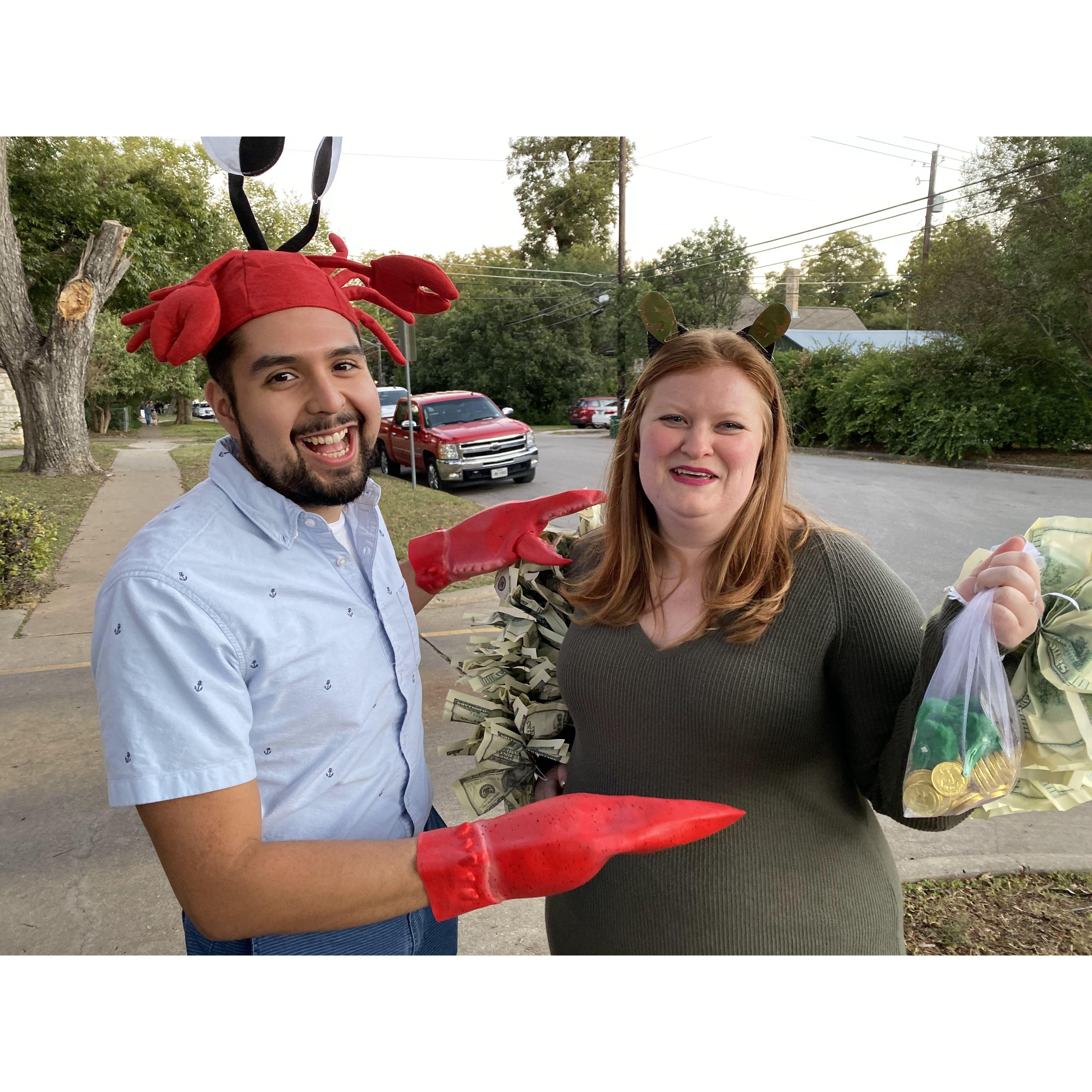 Halloween 2019 - Mister Crabs and what he loves, MONEY!