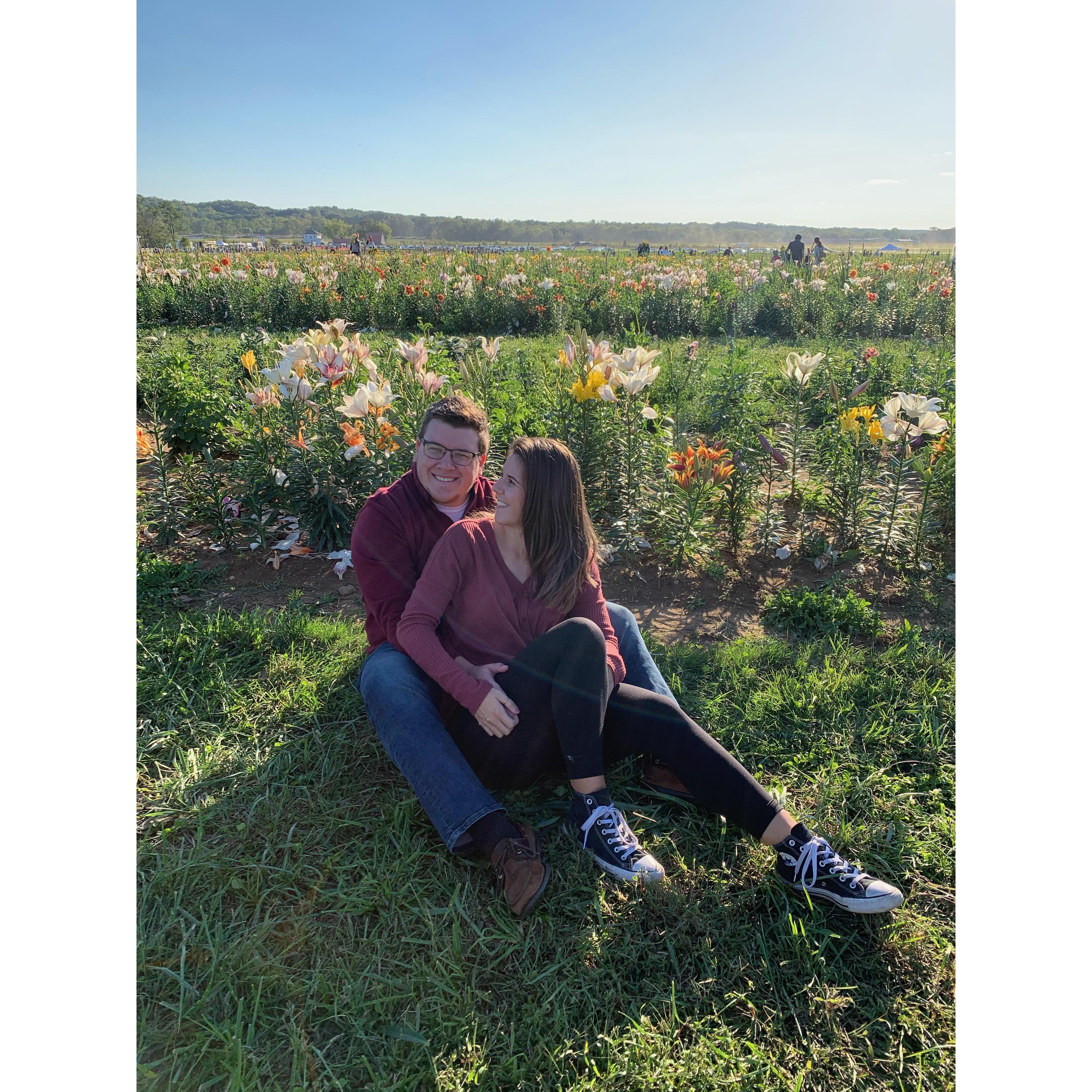 Flower picking in NJ last fall