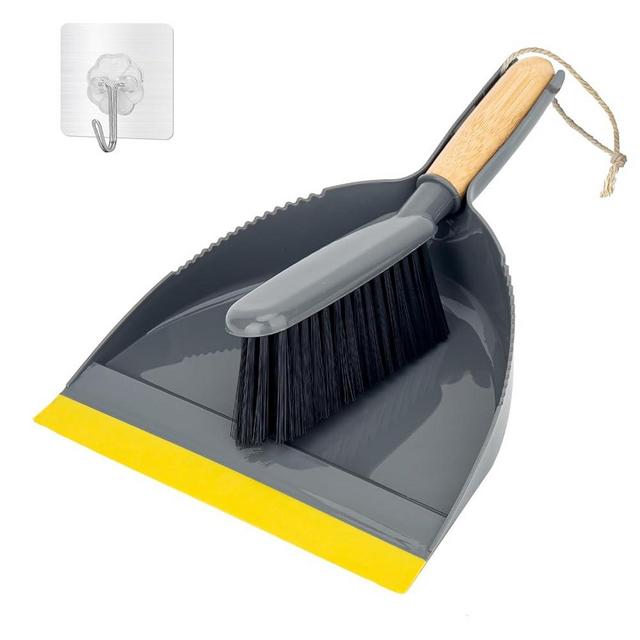 Dustpan and Broom Set Small,Mini Handheld Dust pan with Cleaning Brush Combo for Home Desktop, Sofa, Pet Care Household