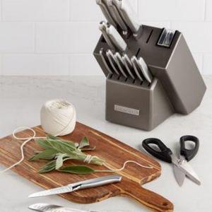 KitchenAid - KKFSS16CS Architect Series 16-Pc. Stainless Steel Cutlery Set, Created for Macy's