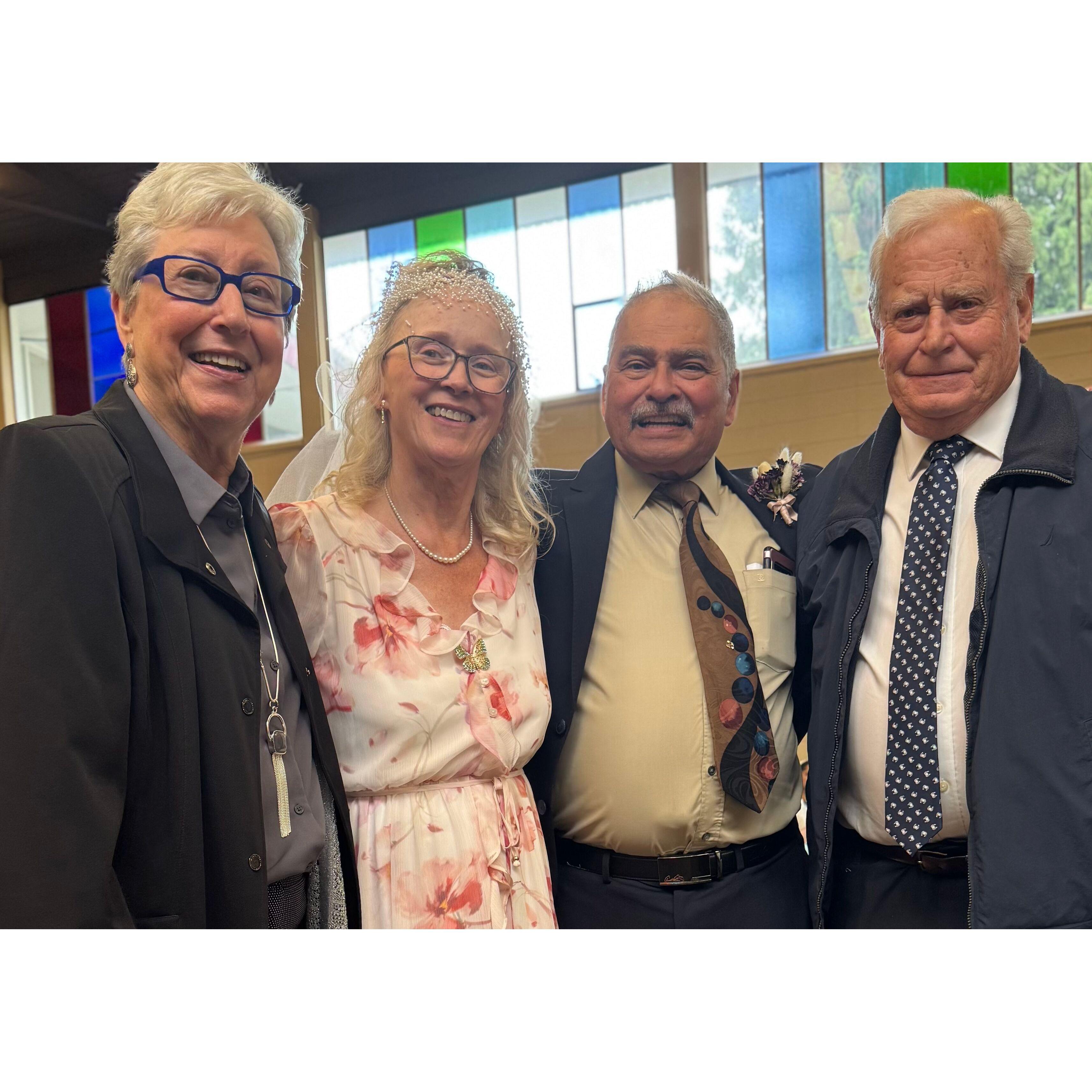 Leonard & Anita with Myra (photos) & John