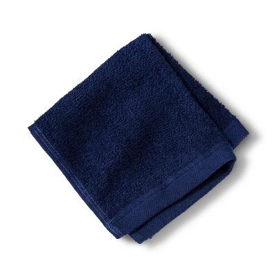 Everyday Solid Washcloth Navy Blue - Room Essentials&#8482;