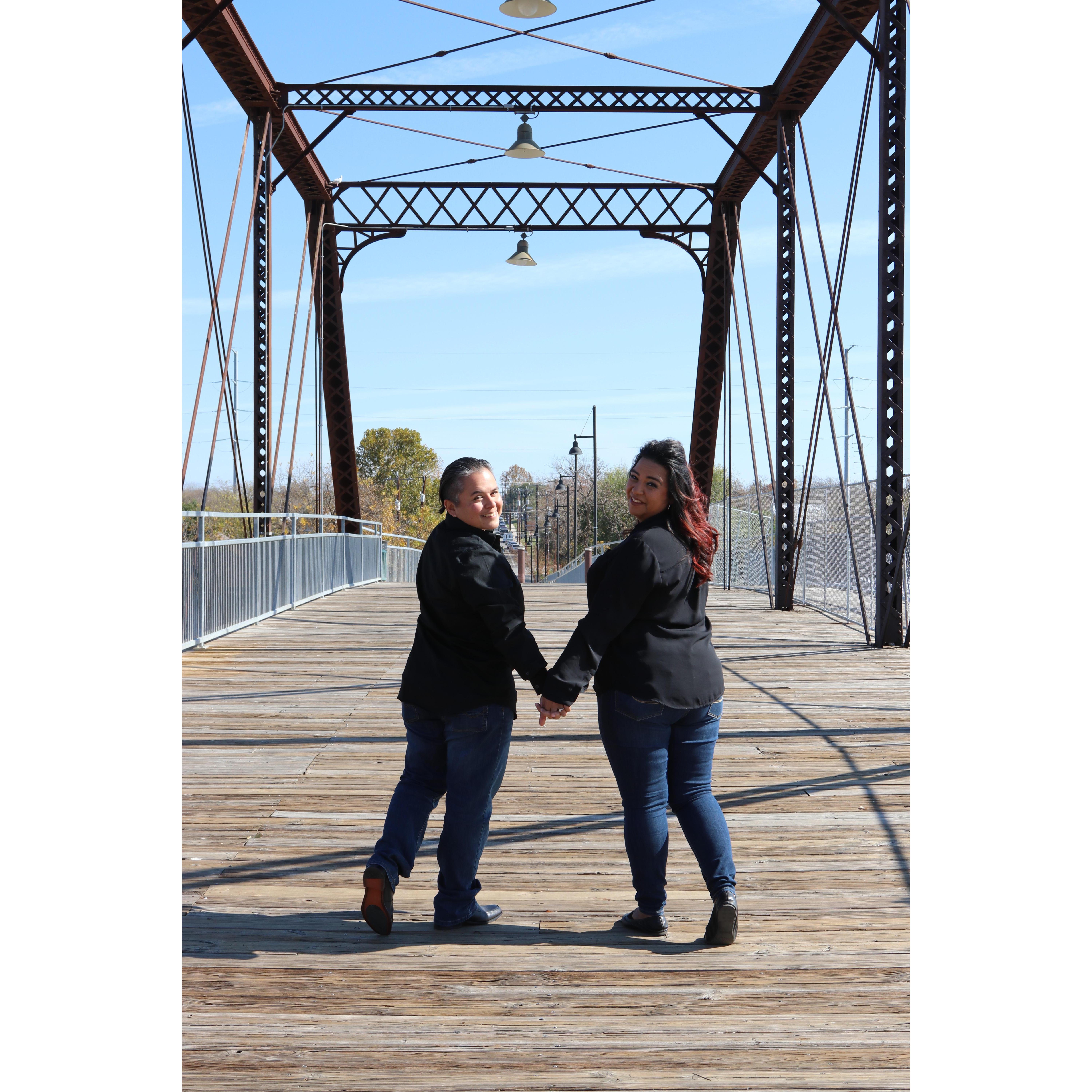 Engagement photo shoot fun!