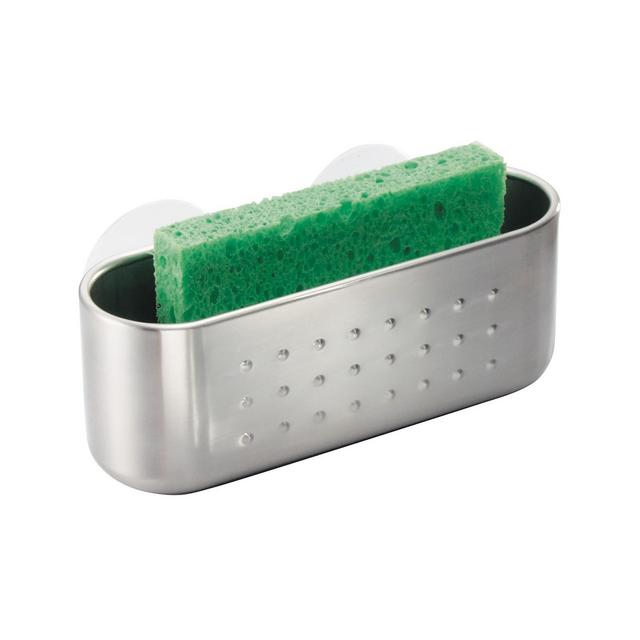 iDesign Stainless Steel Kitchen Sink Sponge Holder