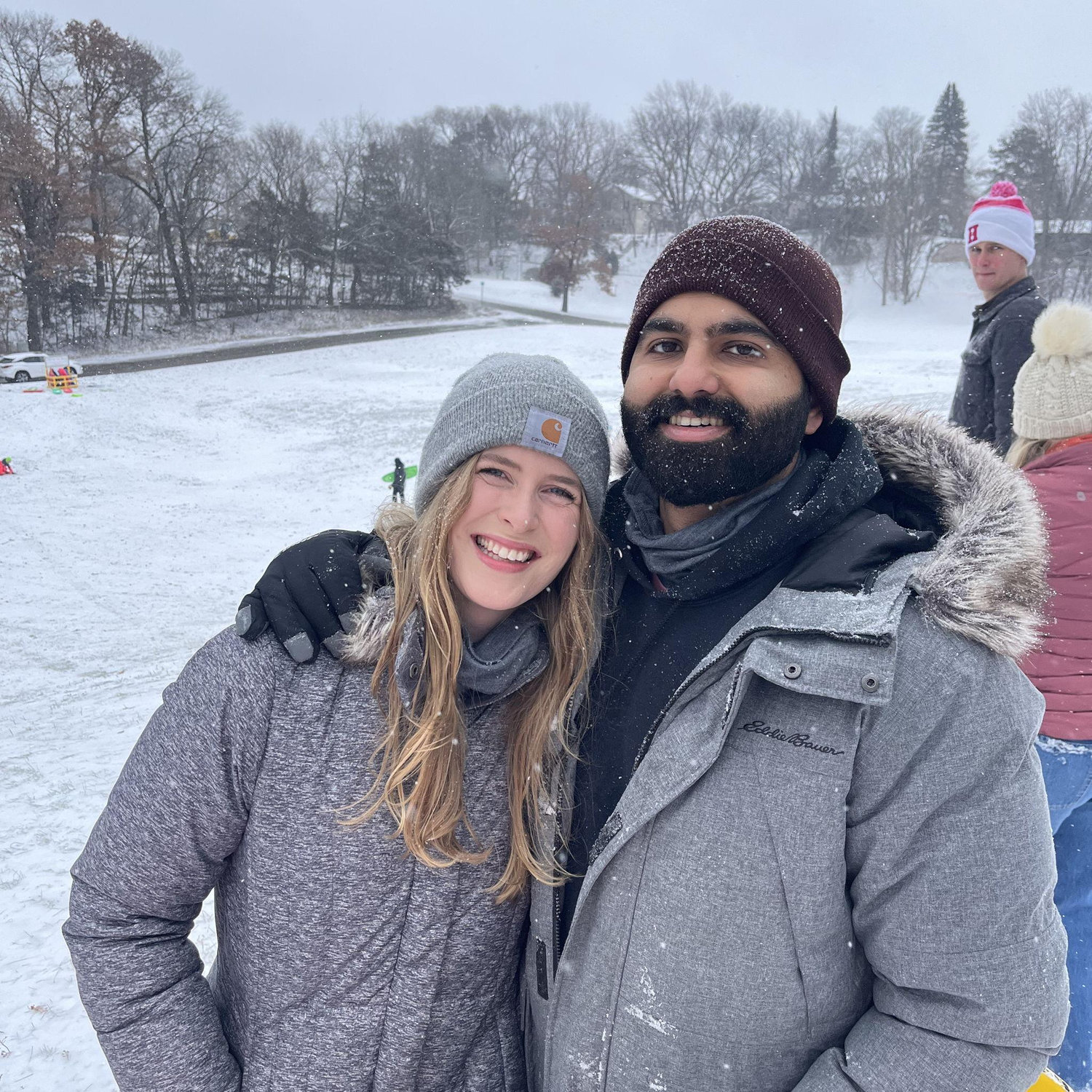 Harjap has learned to tolerate (and even enjoy) winter for Ellie