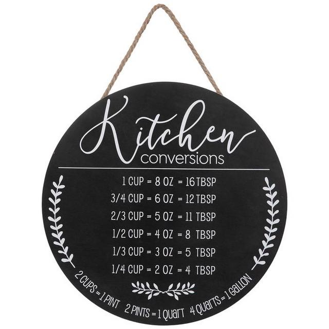 Kitchen Conversions Circle Wood Wall Decor