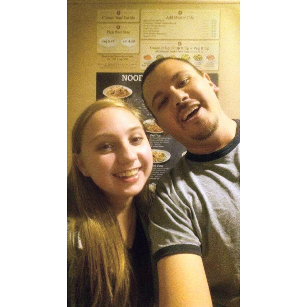Our 1st photo together! We took this photo around midnight at Noodles while we were changing over the menus for the next season. We stayed there, talking about everything & anything until all night <3