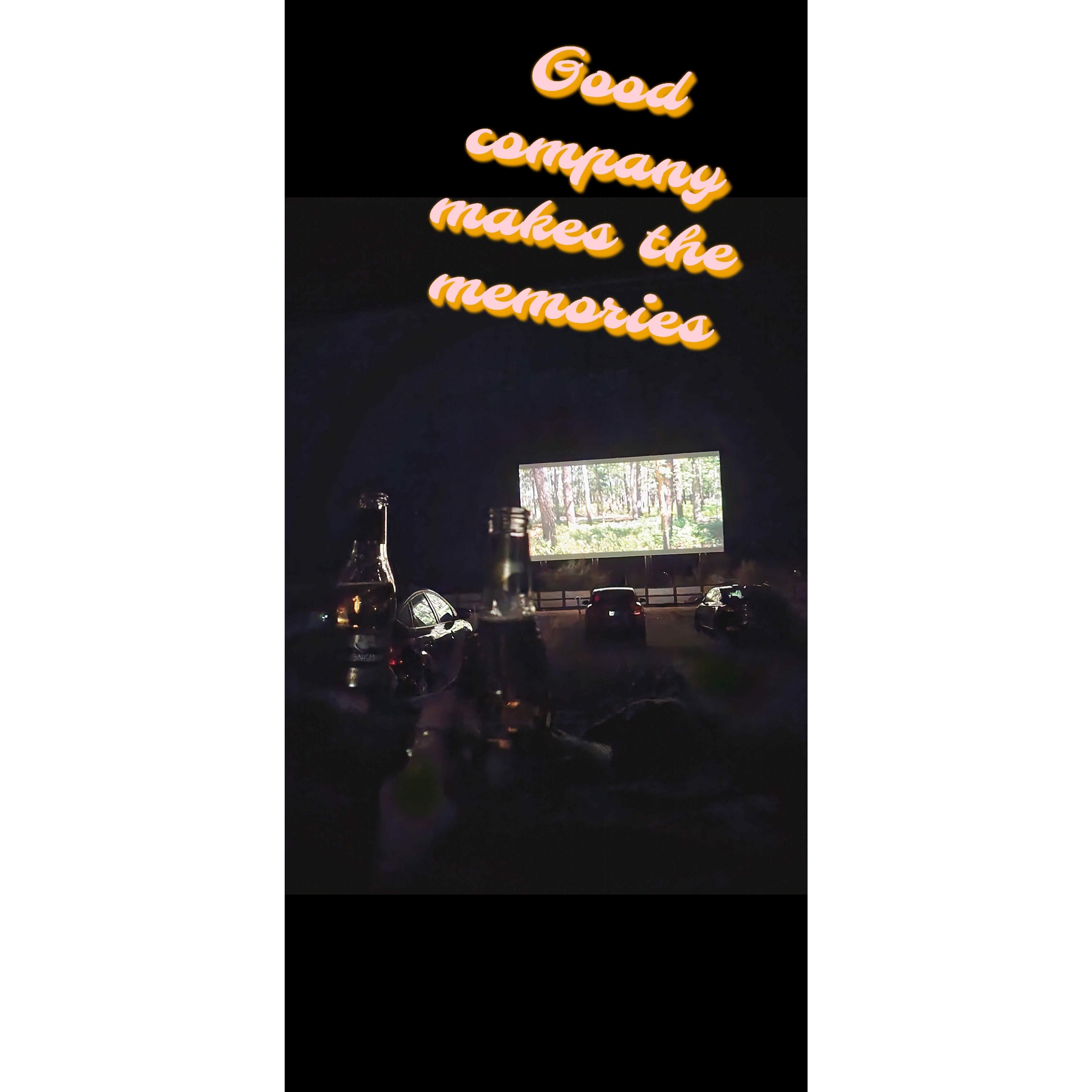 our second date oct 30 2023 scooby doo, fall snacks, and hard cider at the drive inn theater