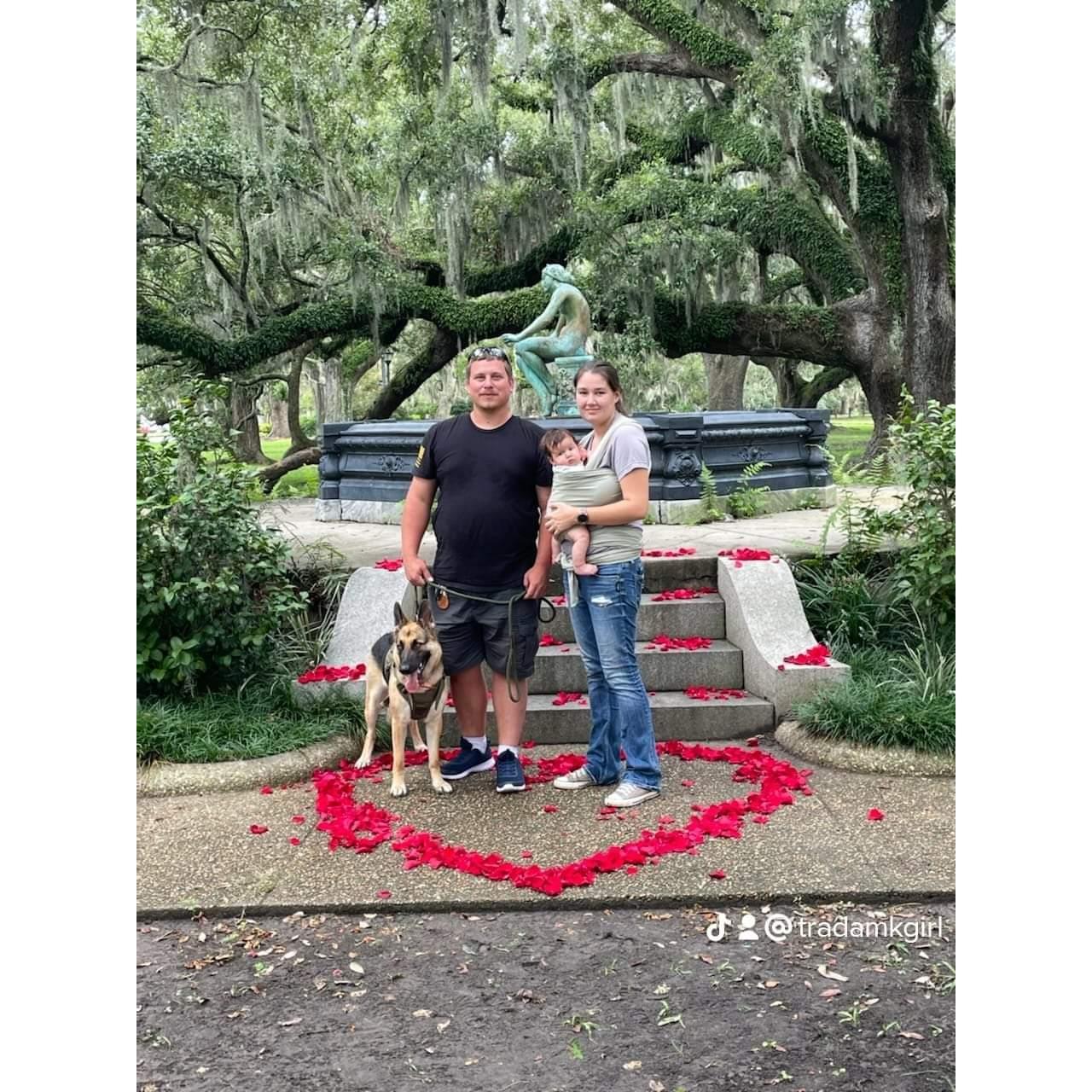 Before the question.