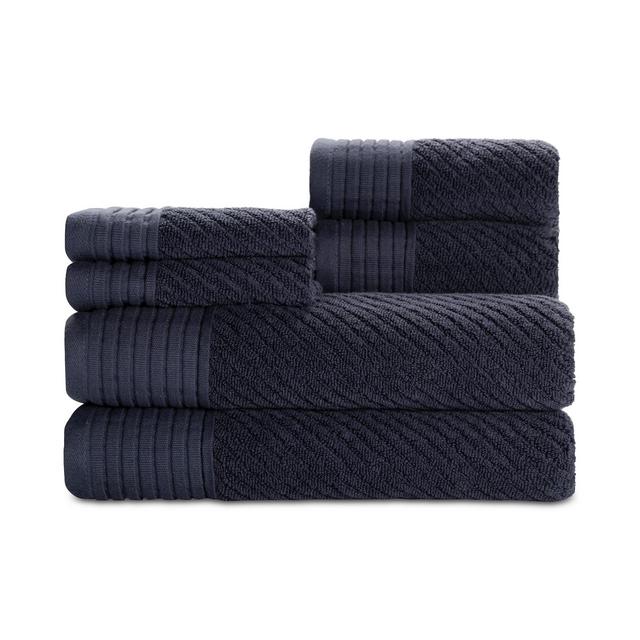 Caro Home Beacon Cotton 6-Pc. Textured Towel Set