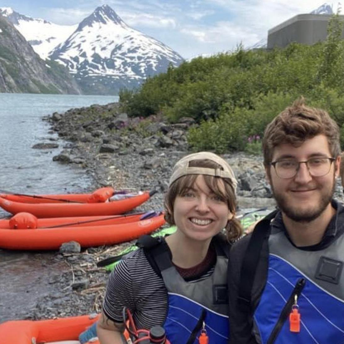 Kayaking up at Portage. (Jeff and Teresa, sorry for cropping you out.. But it's likely you would steal the spotlight.)