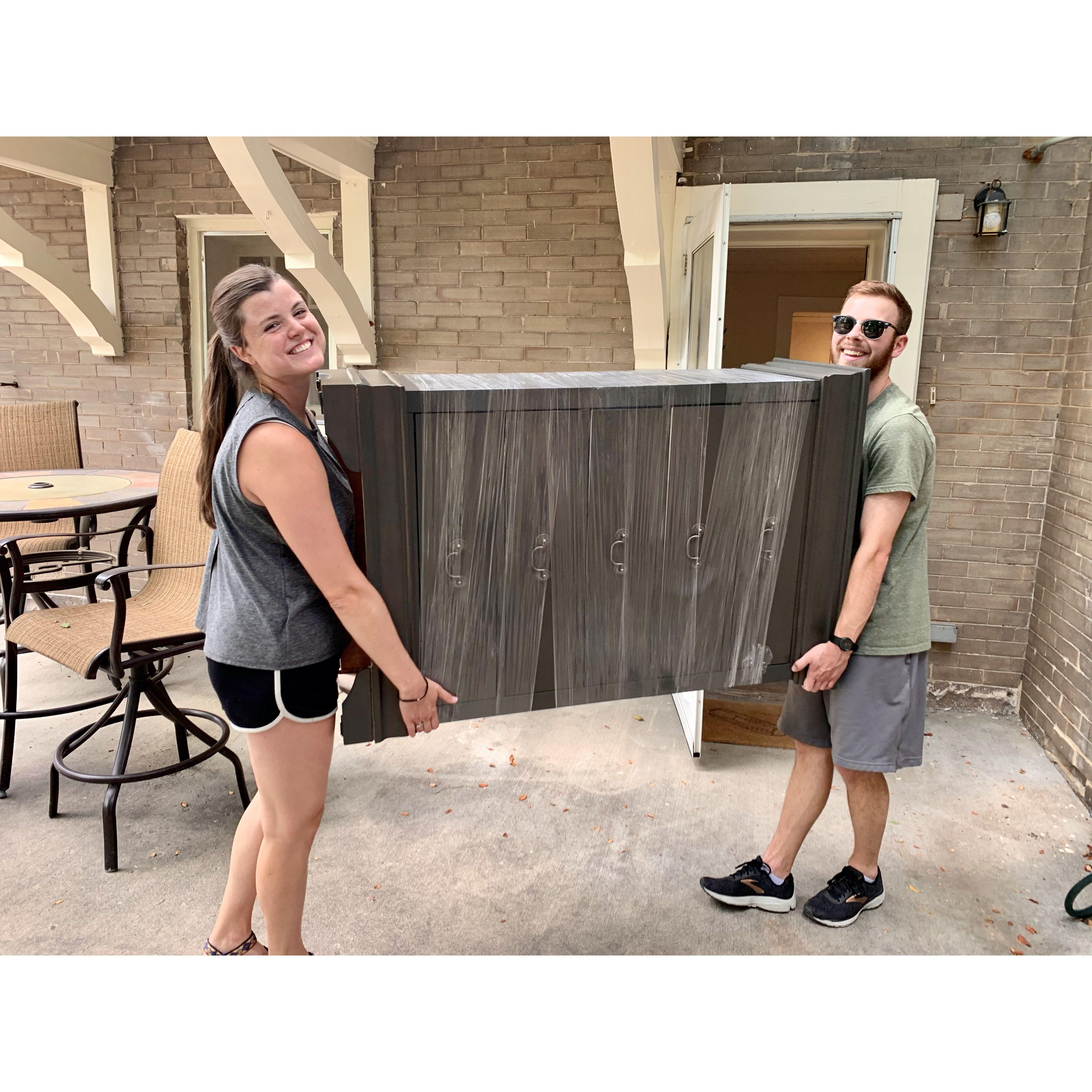 Moving into our first home together in Denver, CO