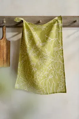 Botanical Linework Dish Towel
