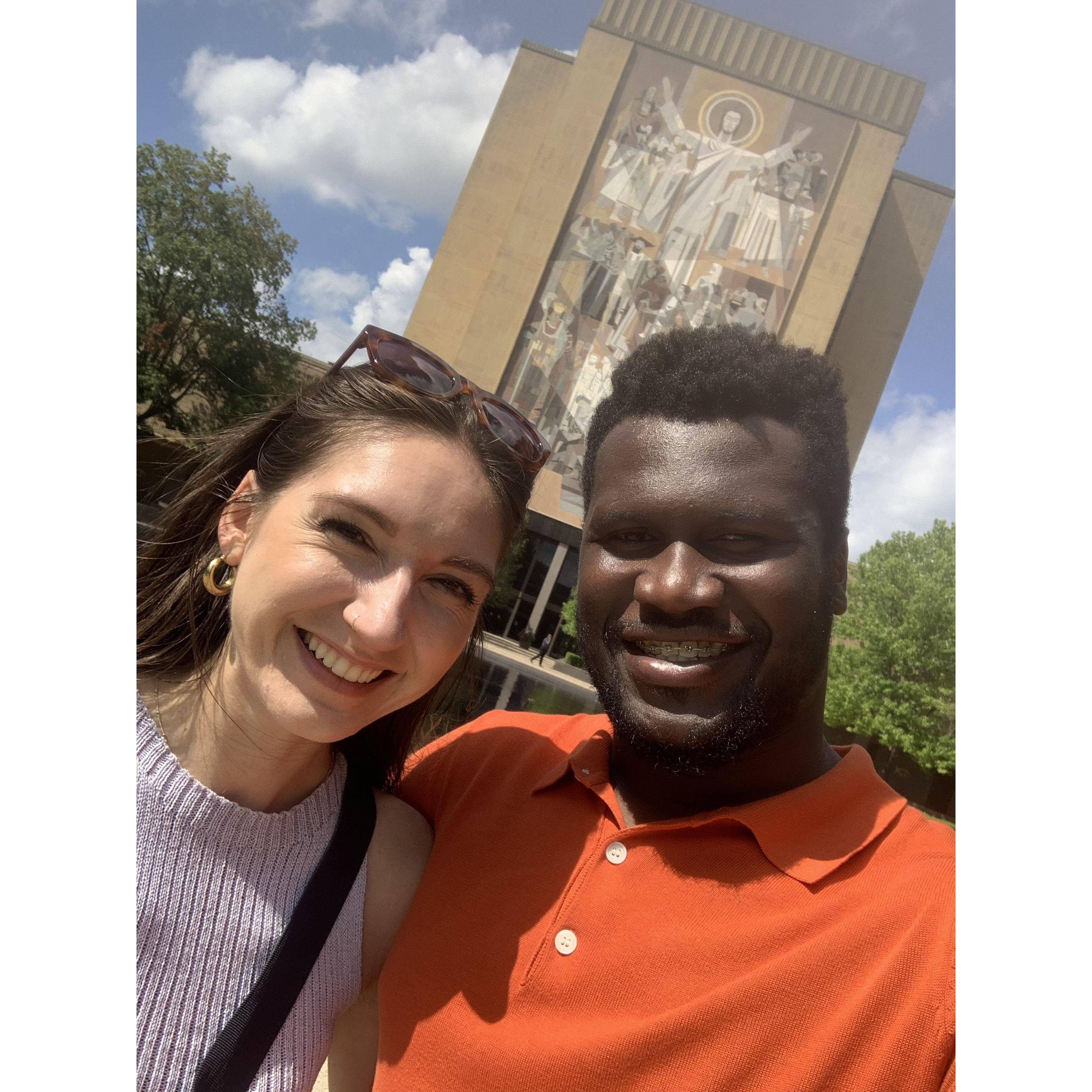 Touchdown Jesus at Notre Dame aka the Library
