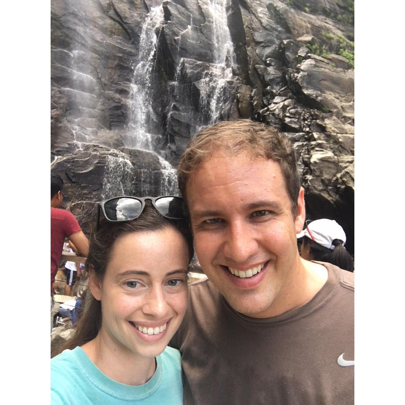 Hiking in Greenville, SC with Mary Ann and Pete!