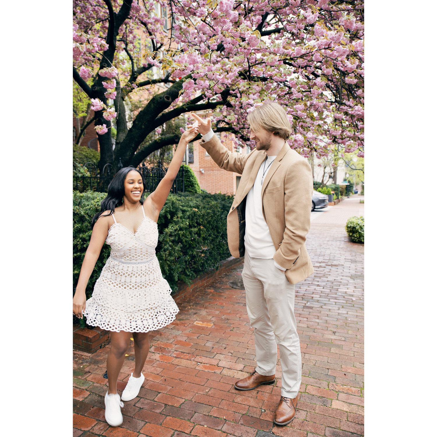 Our engagement shoot. 📍Washington DC 🌸