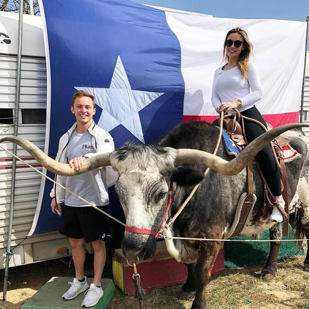 The first day after we moved to Texas...