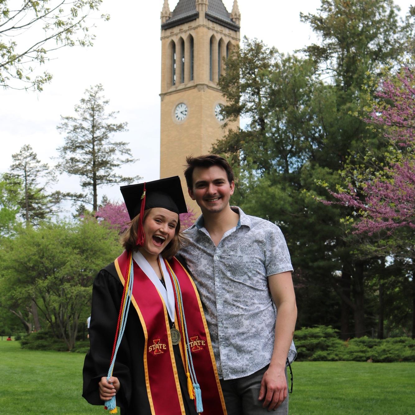 Alyssa graduating with her undergraduate degree May 2022