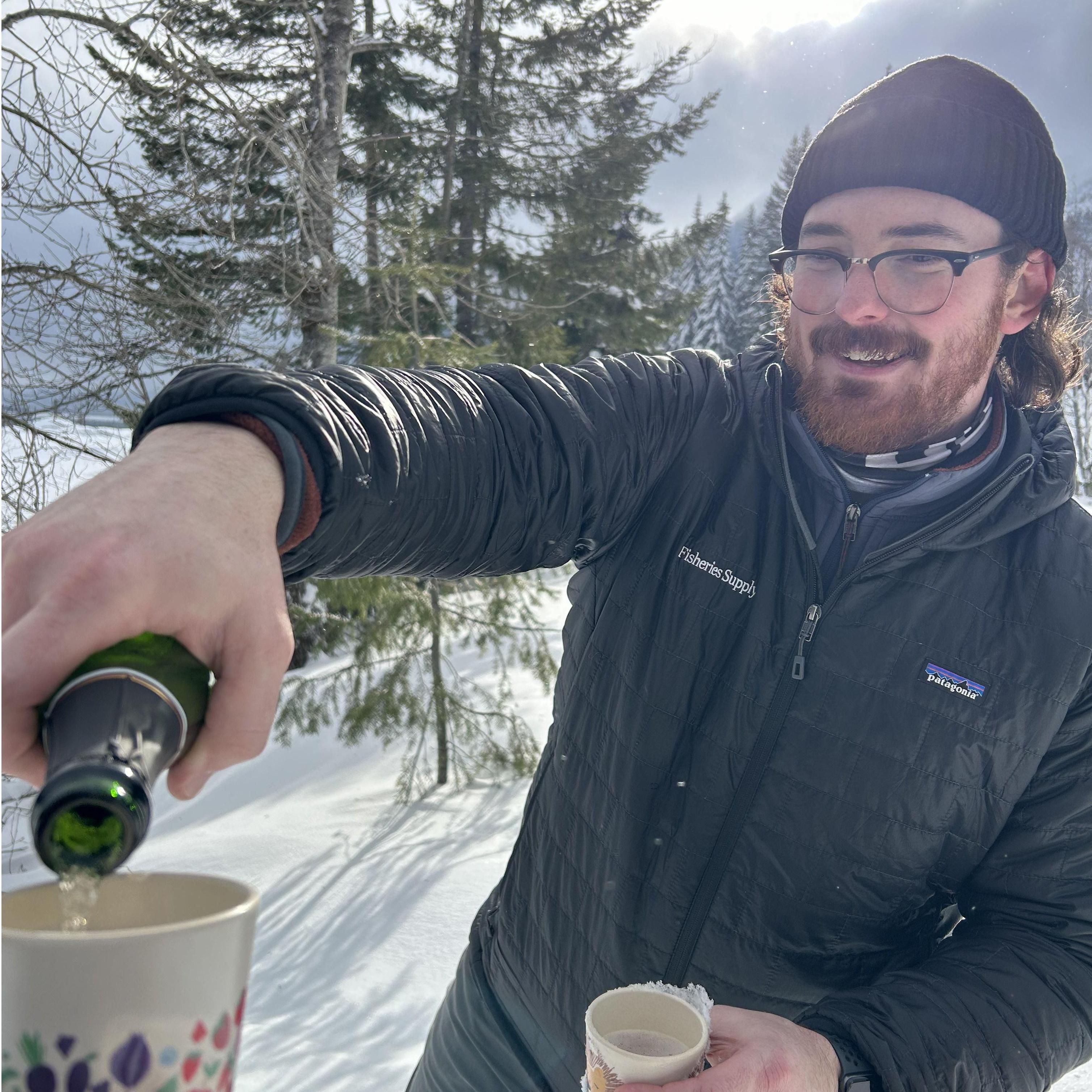 Freshly engaged! Keechelus Lake, 2024.