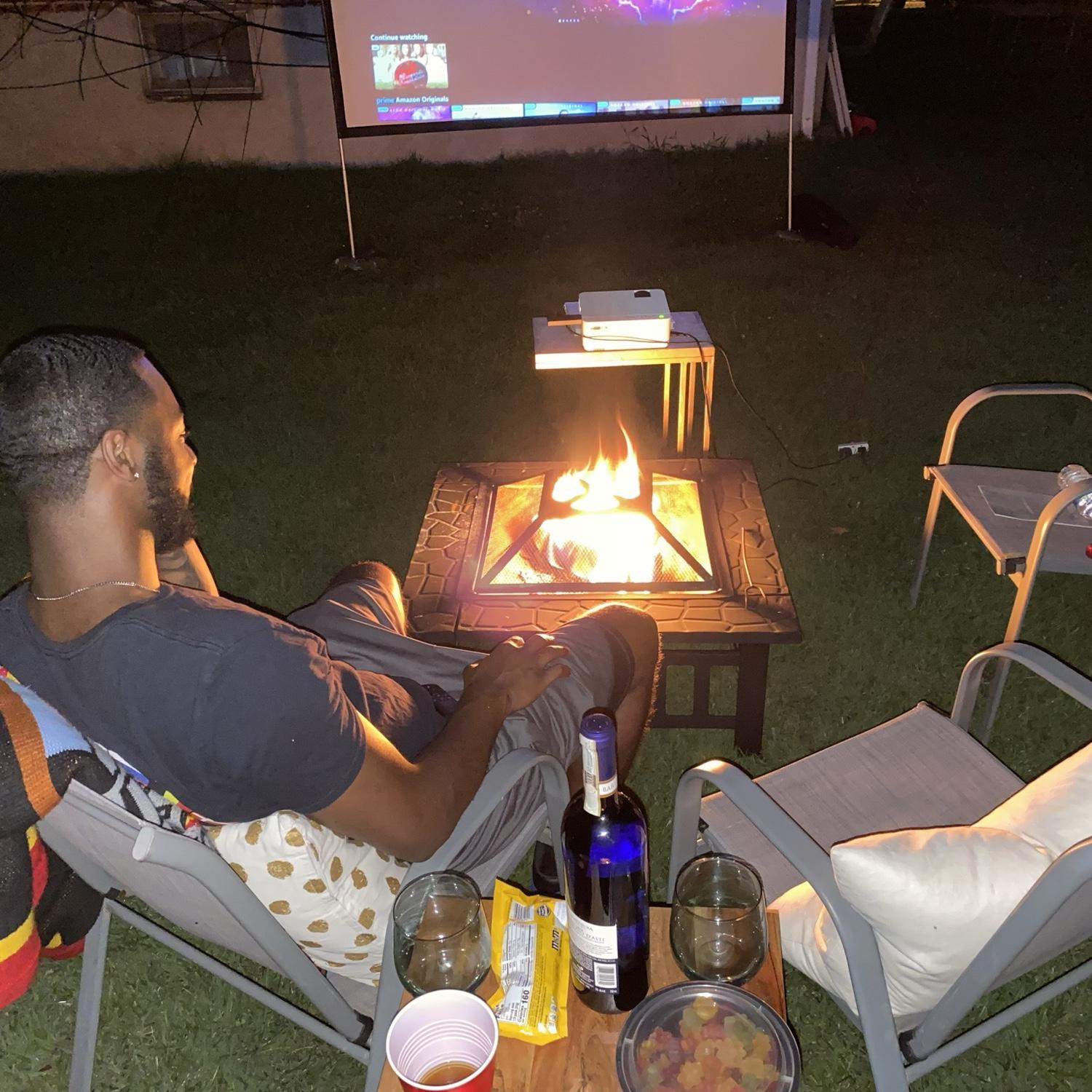 Is anybody else feeling seasick? No? just me lol, Tony's waves were on swim! We loved our backyard movie nights.