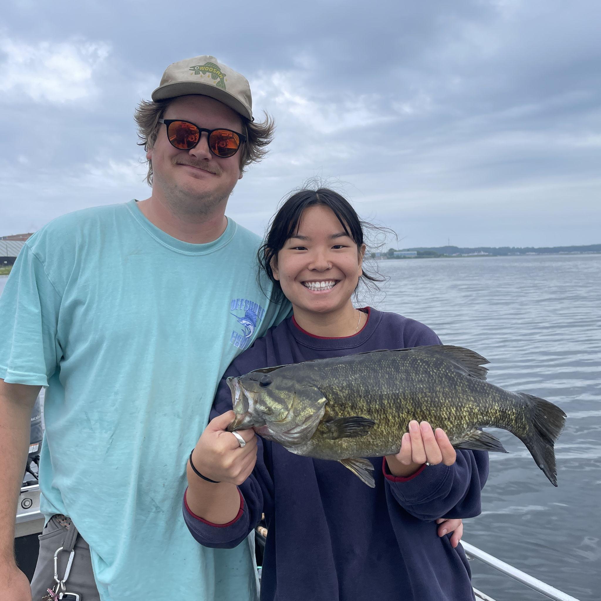 Alex can hold her own now in more ways than one when it comes to fishing.
