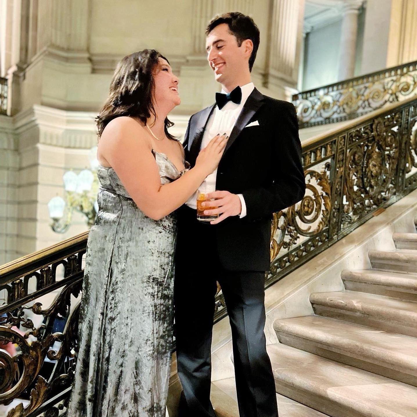 ✨2021✨ Glammed up for Alex's company holiday party at San Francisco City Hall