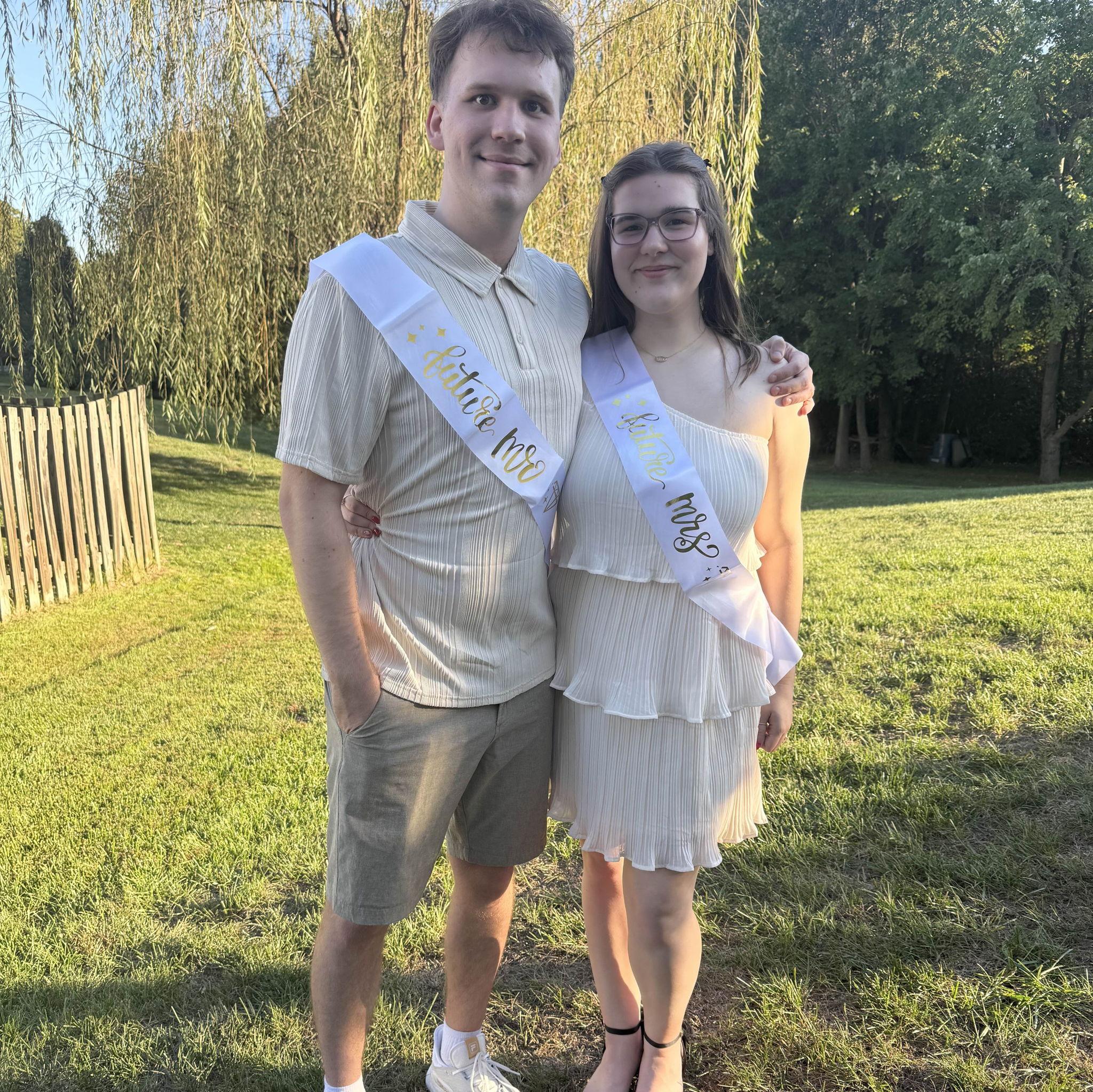 We took this picture at our engagement party