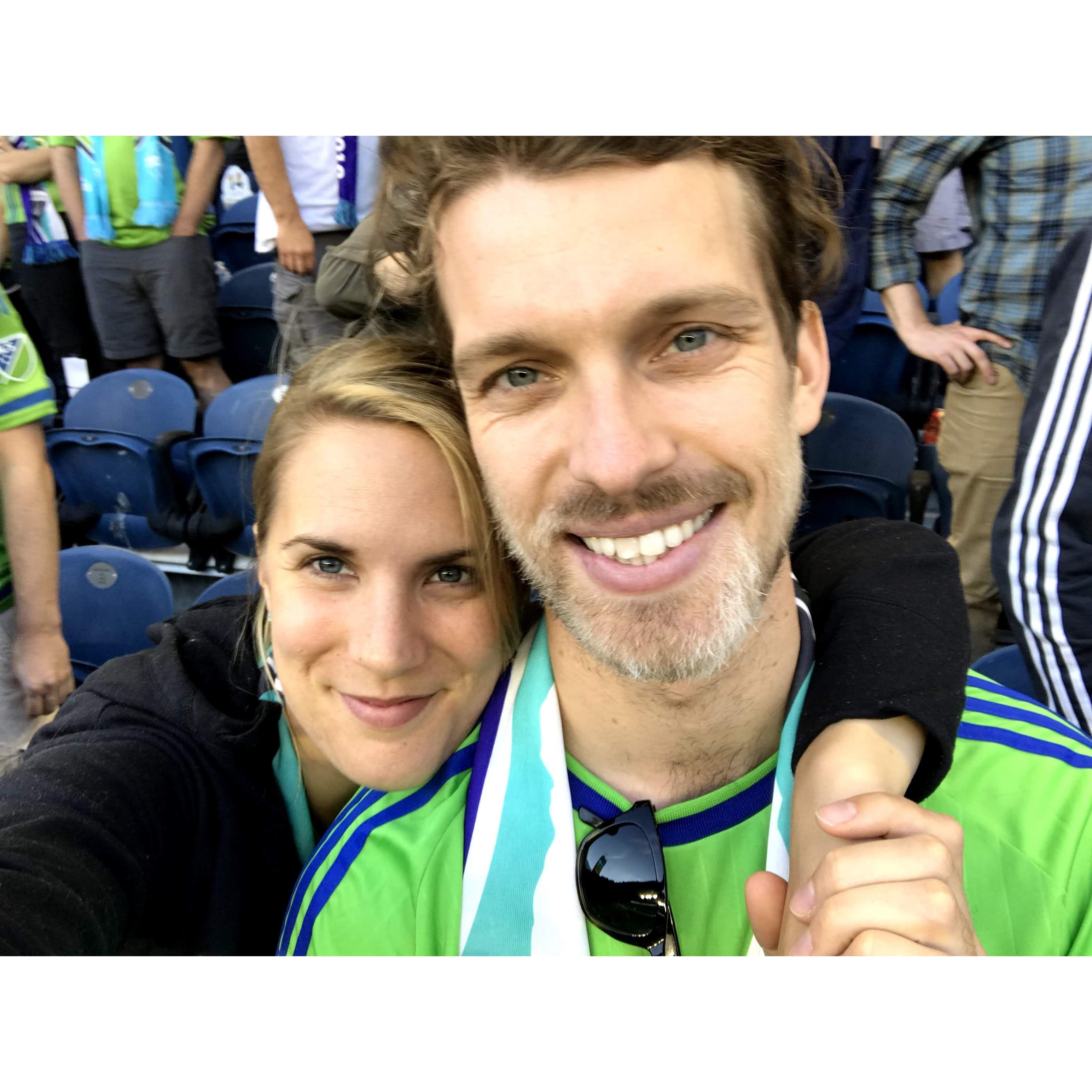 We love going to our local MLS team's games. Go SOUNDERS!