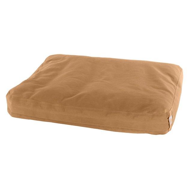 Carhartt Pillow Dog Bed w/Removable Cover, Brown, Large - Chewy.com