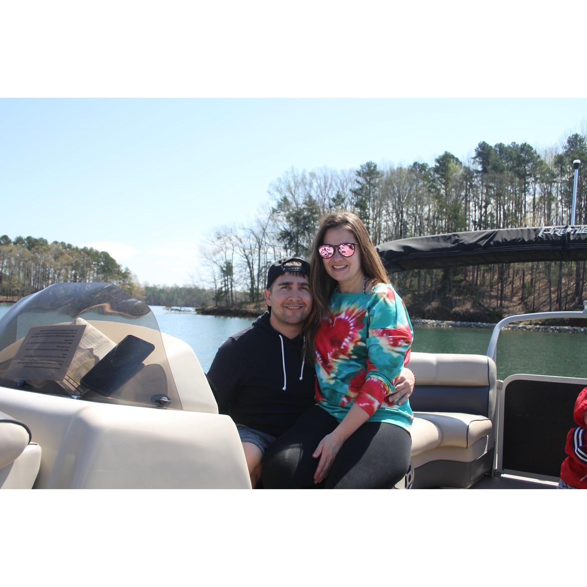 Boat ride on our holiday in Greenville, NC for spring break