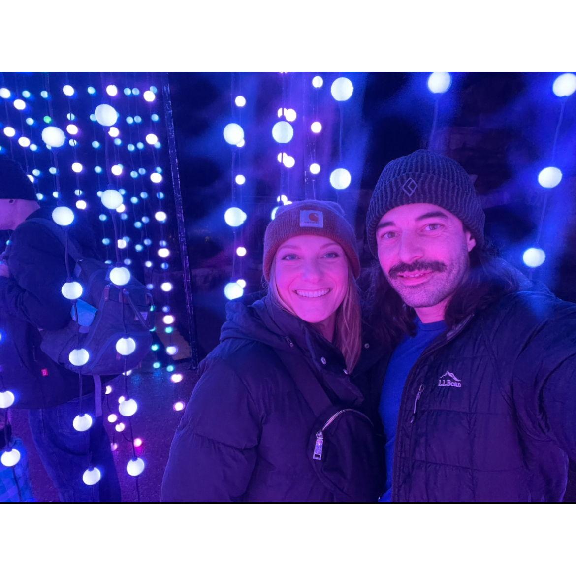Our first date at the Pittsburgh botanical garden