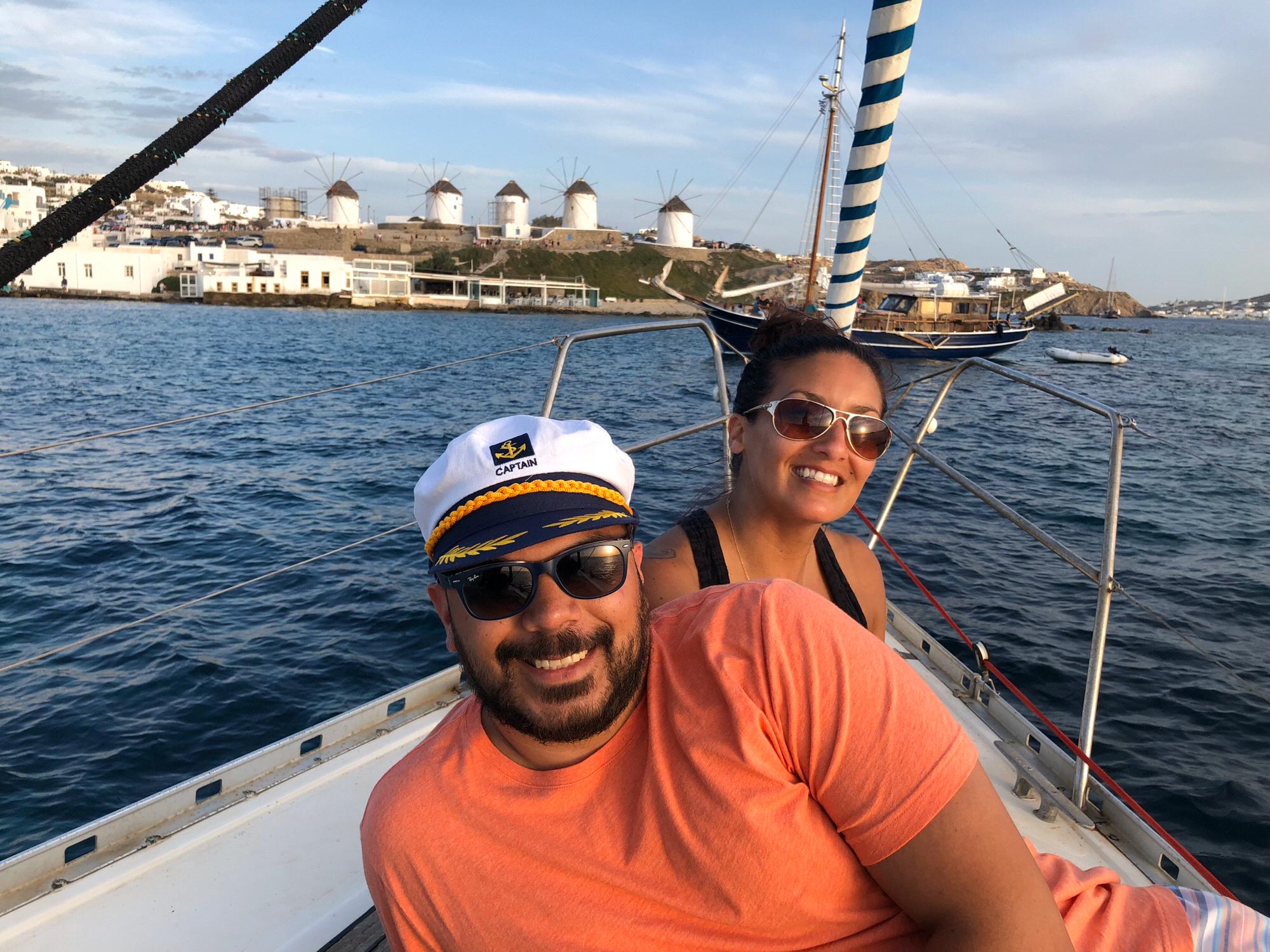 Sailing in Mykonos