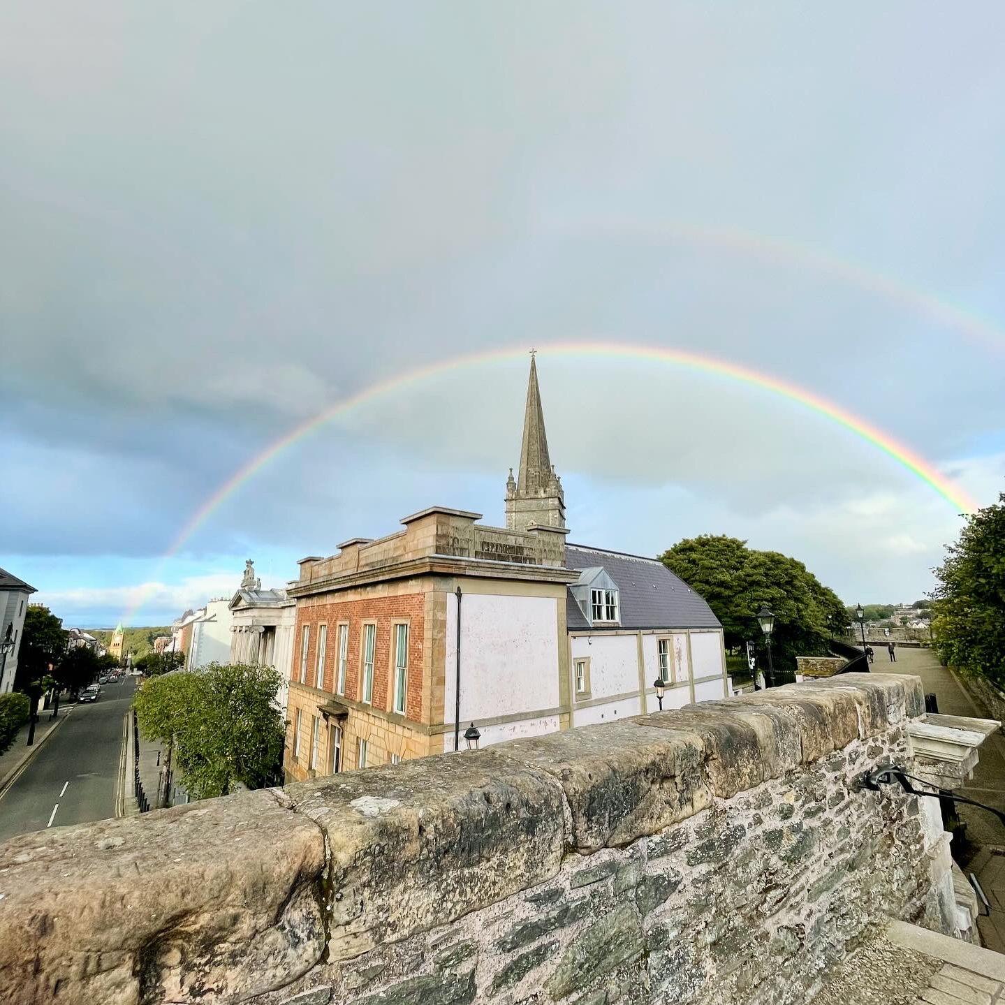 A rainbow in Derry, shortly after Brian proposed