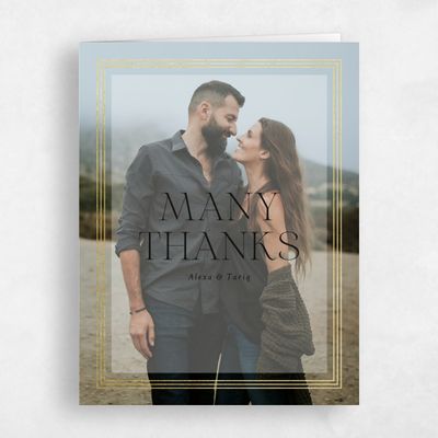 Black Wedding Thank You - Teagan Photo Foil