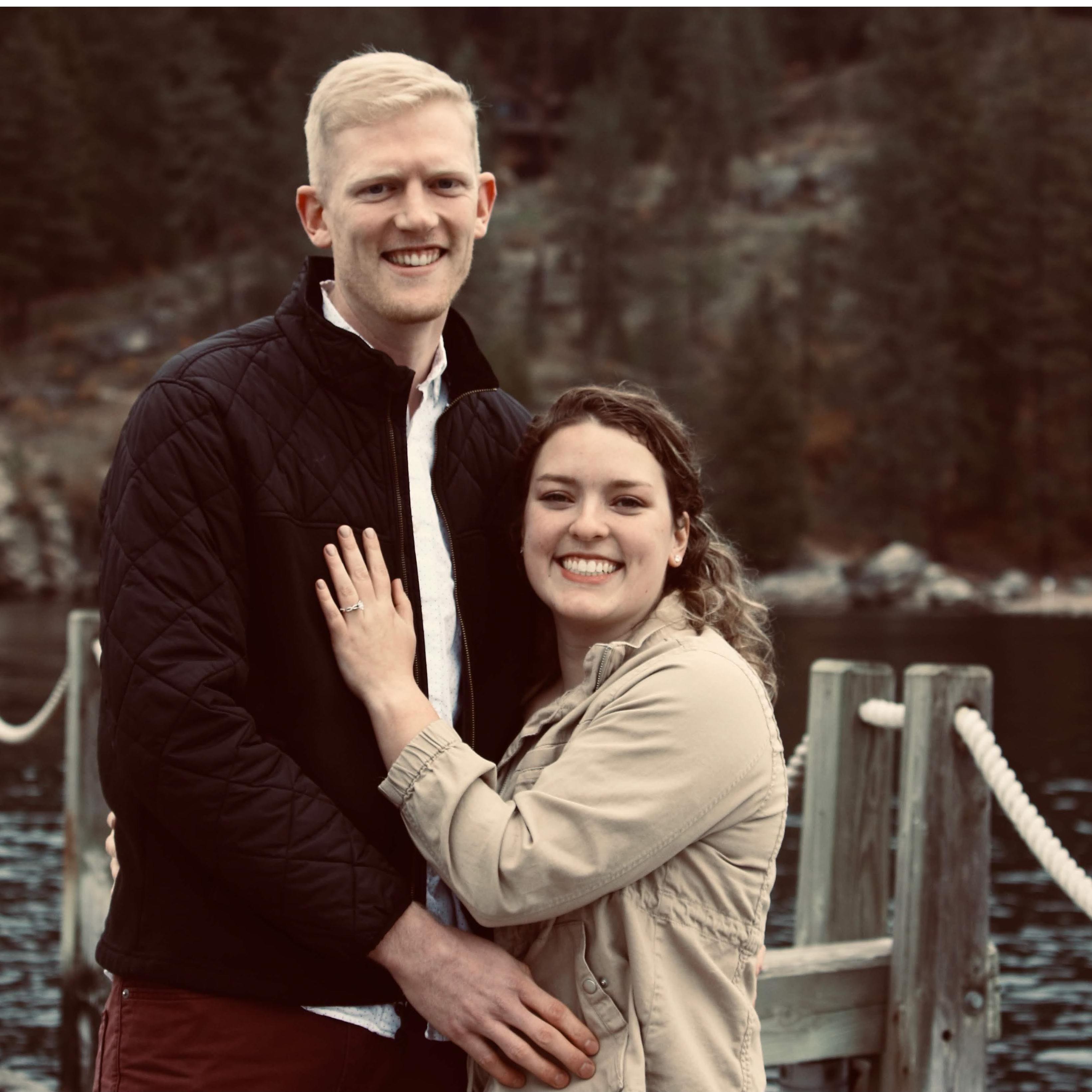 Moments after I said yes!