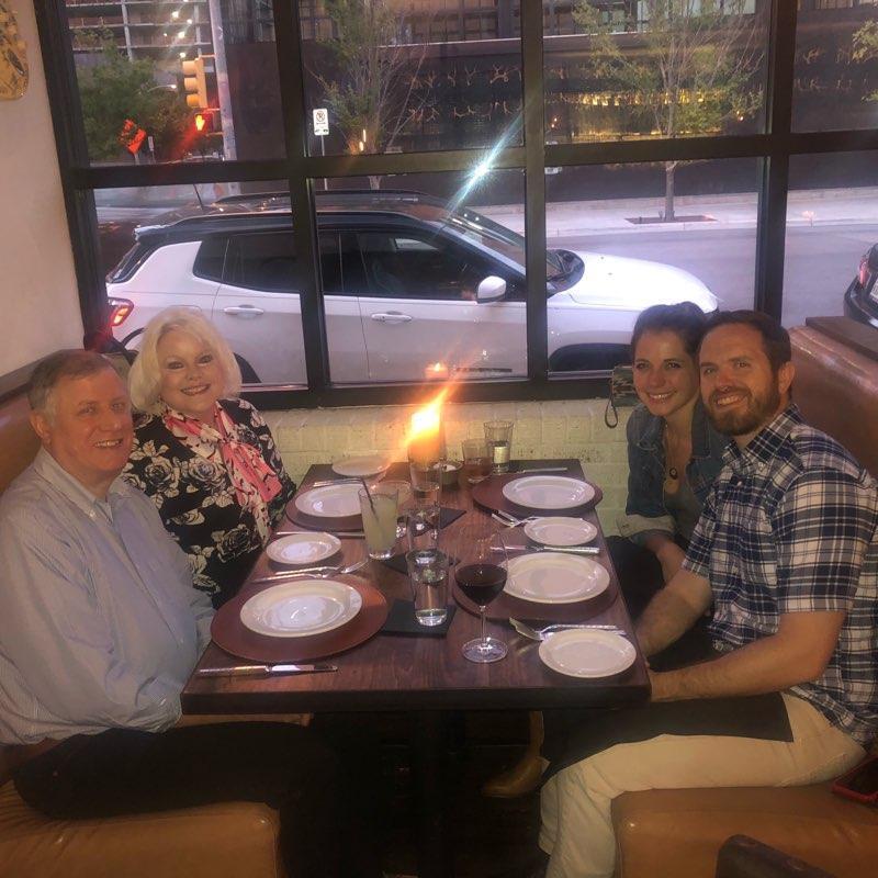 Amazing dinner at Lonesome Dove when Steve's parents came to visit
