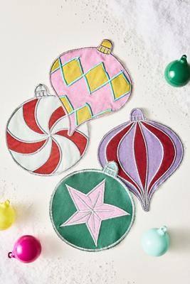 Tinsel Cocktail Napkins, Set of 4